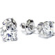 1.50ct Lab Grown Diamond Studs 14k White Gold Screw Backs
