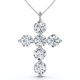 6Ct Diamond Cross Pendant Lab Grown 18" Necklace 6Ct Diamond Cross Pendant Lab Grown 18" Necklace
