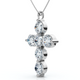 6Ct Diamond Cross Pendant Lab Grown 18" Necklace 6Ct Diamond Cross Pendant Lab Grown 18" Necklace
