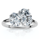 1 1/2Ct Oval Toi et Moi Diamond Ring 14k Gold or Pt Lab Grown 1 1/2Ct Oval Toi et Moi Diamond Ring 14k Gold or Pt Lab Grown