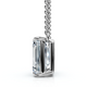 1 1/2Ct Emerald Cut Toi et Moi Diamond Pendant 14k Gold Lab Grown 1 1/2Ct Emerald Cut Toi et Moi Diamond Pendant 14k Gold Lab Grown