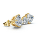 3Ct Heart Cut Toi et Moi Diamond Earrings 14k Gold Lab Grown 3Ct Heart Cut Toi et Moi Diamond Earrings 14k Gold Lab Grown