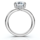 Certified 4.10Ct Oval Diamond Side Halo Engagement Ring 14k Gold Lab Grown