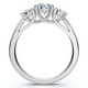 1Ct Three Stone Diamond Engagement Ring 14k Gold or Platinum Lab Grown FG/VS