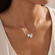 2Ct Cushion and Oval Toi et Moi Diamond Pendant 14k Gold or Pt Lab Grown