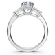 1 1/4ct Cushion & Baguette Diamond Engagement Ring 14k Gold/Platinum Lab Grown