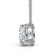 Certified 3Ct Diamond Oval Solitaire Pendant 14k Gold 18" Women's Chain Lab Grown