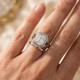 Certified 5 1/2Ct Elongated Radiant Cut Engagement Ring 14k Gold Lab Grown