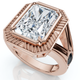 Certified 5 1/2Ct Elongated Radiant Cut Engagement Ring 14k Gold Lab Grown