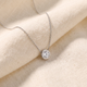 1Ct Certified Bezel Round Cut Diamond Pendant 14k Gold 18" Necklace Lab Grown