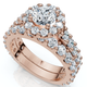 2Ct Diamond Engagement Wedding Engagement Ring Set 10k Gold Lab Grown