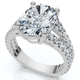 Certified 3 1/2Ct Maribel Oval Diamond Engagement Ring 14k Gold or Pt Lab Grown