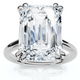 Certified 6Ct Emerald Cut Diamond Solitaire Ring 14k Gold Lab Grown