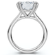 Certified 6Ct Emerald Cut Diamond Solitaire Ring 14k Gold Lab Grown