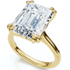 Certified 6Ct Emerald Cut Diamond Solitaire Ring 14k Gold Lab Grown