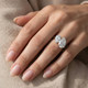3Ct Toi Et Moi Pear Shape Diamond Ring 14k Gold Lab Grown