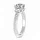 Certified 3.58Ct Designer Engagement Round Diamond Ring White Gold Lab Grown