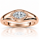 Stackable Marquise Diamond Eloise Anniversary Ring 10k Gold Lab Grown EF/VS