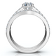 1Ct Jessi Diamond Engagement Wedding Ring Set 14k Gold Lab Grown