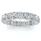 3Ct U Prong Diamond Eternity Wedding Ring 14k Gold or Platinum Lab Grown EF/VS