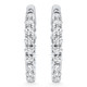 2.05Ct Diamond Inside Outside Hoops 14k Gold Women's Earrings Lab Grown 1" Tall
