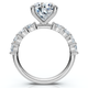Certified 3Ct Danica Diamond Engagement Ring 14k Gold or PT Lab Grown