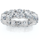 5Ct Diamond Prong Eternity Ring 14k Gold Lab Grown Women's Anniversary Band