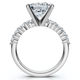 Certified Monica Princess Cut 3 1/2Ct Diamond Engagement Ring 14k Gold Lab Grown