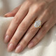 Certified 5Ct Abner Oval Solitaire Diamond Engagement Ring 14k Gold Lab Grown