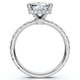 Certified 3 1/2Ct Cushion Hidden Halo Diamond Engagement Ring 14k Gold Lab Grown
