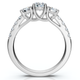 1 1/4Ct Three Stone Diamond Engagement Ring 14k Gold or Platinum Lab Grown