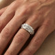 Men's 1/3Ct Diamond Lab Grown Wedding Anniversary Ring Gold