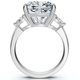 Certified 7 1/3Ct Sharon Square Cushion Diamond Engagement Ring Gold Lab Grown
