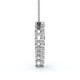 2Ct Diamond Heart Pendant 10k Gold Lab Grown 7/8" Tall Necklace