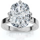Certified 4Ct Elongated Cushion Diamond Cigar Band Engagement Ring Lab Grown