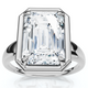 Certified 4Ct Emerald Cut Diamond Club Engagement Ring 14k Gold Lab Grown