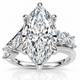 Certified 3 1/2Ct Marquise Diamond Montauk Engagement Ring 14k Gold Lab Grown