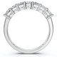 1Ct Princess Cut 7-Stone Diamond Wedding Ring Womens Band Gold Lab Grown