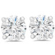 3 Cttw Diamond Studs With Screw Backs 14k White Gold Lab Grown
