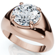 Ceritified Men's 3Ct Diamond Wedding Anniversary Ring Gold Lab Grown