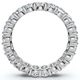 3Ct Oval Diamond Eternity Wedding Ring 14k Gold Lab Grown
