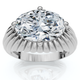 Certified 3Ct Oval Diamond Pam East West Engagement Ring 14k Gold Lab Grown