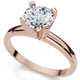 3/4Ct Solitaire Round Cut Lab Grown Diamond Engagement Ring 14k Gold