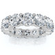 5 Ct Lab Grown Diamond Eternity Ring Womens Wedding Band 14K White Gold