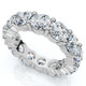 5 Ct Lab Grown Diamond Eternity Ring Womens Wedding Band 14K White Gold