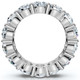 5 Ct Lab Grown Diamond Eternity Ring Womens Wedding Band 14K White Gold