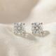 1 1/4 Ct Diamond Screw Back Studs 14k White Gold Lab Grown Eco Friendly