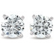 3/4 Ct Diamond Screw Back Studs 14k White Gold Lab Grown Eco Friendly