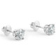 Screw Back 1 Ct T.W. Genuine Diamond Studs Available in 14k White or Yellow Gold