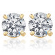 Screw Back 1 Ct T.W. Genuine Diamond Studs Available in 14k White or Yellow Gold